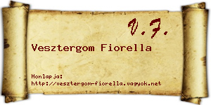 Vesztergom Fiorella névjegykártya